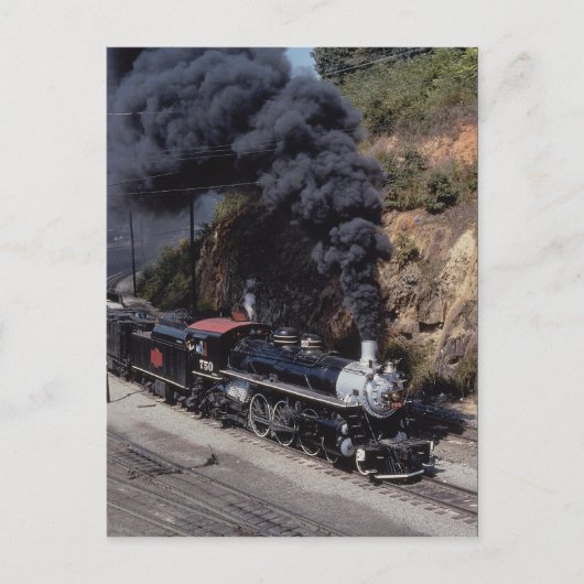 Savannah en Atlanta Railway, 4-6-2, No. 750, Ashe Briefkaart (Voorkant)