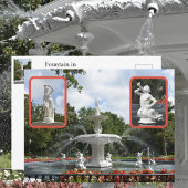 Savannah Forsyth Fountain Park Georgia Foto Briefkaart