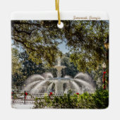 Savannah Fountain Holiday Ornament (Voorkant)