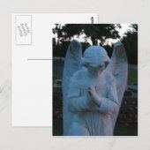 Savannah GA Angel-standbeeld in de voeding Briefkaart (Voorkant / Achterkant)