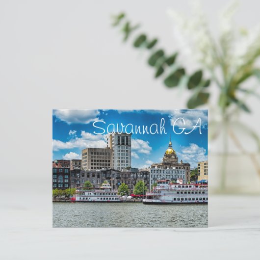 Savannah GA Briefkaart (Staand voorkant)