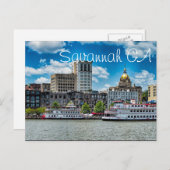 Savannah GA Briefkaart (Voorkant / Achterkant)