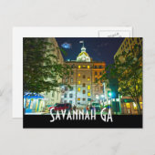 Savannah GA Briefkaart (Voorkant / Achterkant)