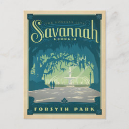 Savannah, GA Briefkaart