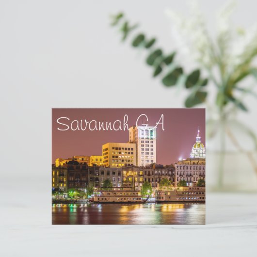 Savannah GA Briefkaart (Staand voorkant)