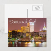 Savannah GA Briefkaart (Voorkant / Achterkant)