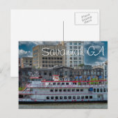 Savannah GA Briefkaart (Voorkant / Achterkant)