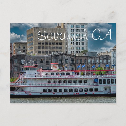 Savannah GA Briefkaart (Voorkant)