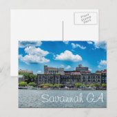 Savannah GA Briefkaart (Voorkant / Achterkant)