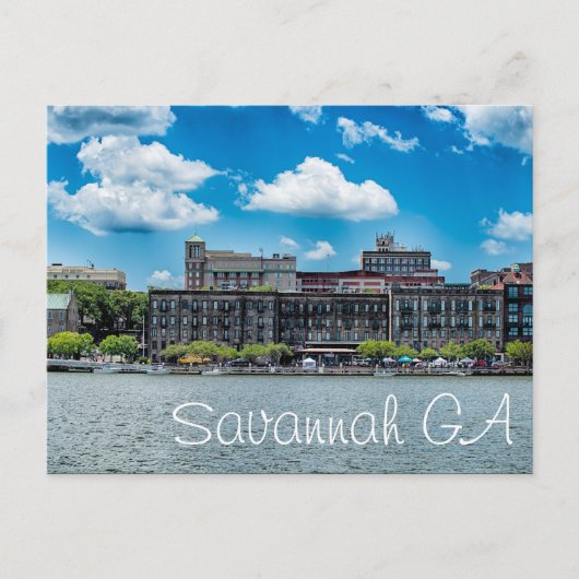 Savannah GA Briefkaart (Voorkant)