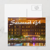 Savannah GA Briefkaart (Voorkant / Achterkant)