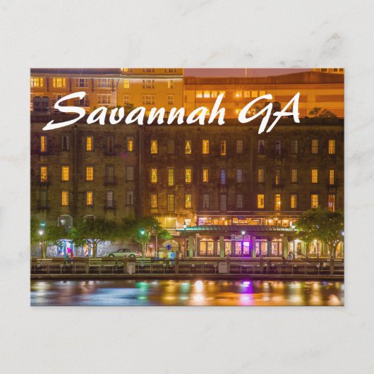 Savannah GA Briefkaart (Voorkant)