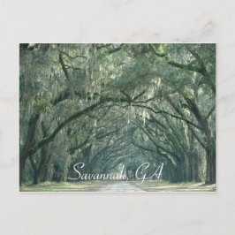 Savannah, GA-Briefkaart Briefkaart