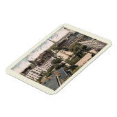 Savannah GA, Bull St Uitzicht,  1906 Magneet (Linkerzijde)