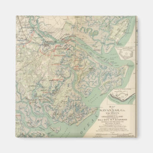 Savannah, Ga en omgeving Magneet