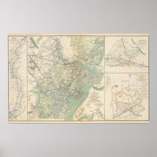 Savannah, Ga en omgeving Poster (Voorkant)