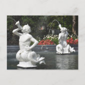 Savannah GA Forsyth Park Fountain Photographic Briefkaart (Voorkant)