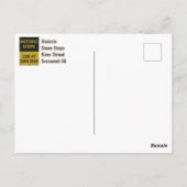 Savannah GA Historische stappen Briefkaart (Achterkant)