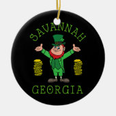 Savannah GA Keramisch Ornament (Voorkant)