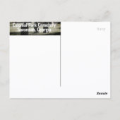 Savannah GA Koloniaal Park Gele Koortsmarkering Briefkaart (Achterkant)