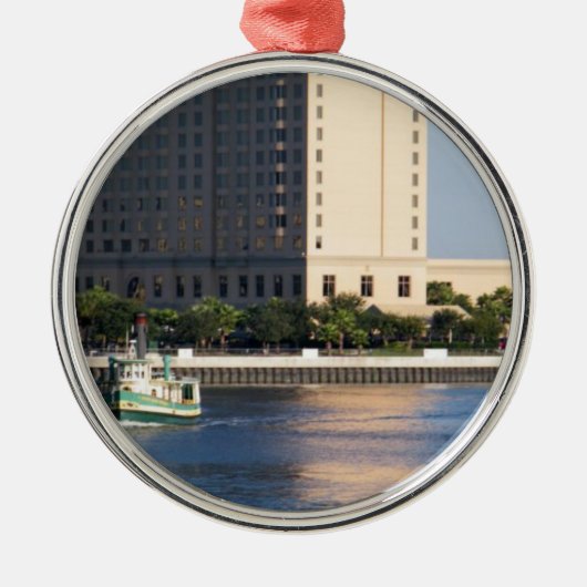 "SAVANNAH, GA" METALEN ORNAMENT (Voorkant)