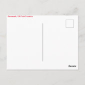 Savannah, GA Park Briefkaart (Achterkant)