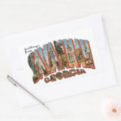 Savannah GA Rechthoekige Sticker (Envelop)