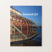 Savannah GA Riverbot in uitdagende fotografie Legpuzzel (Verticaal)