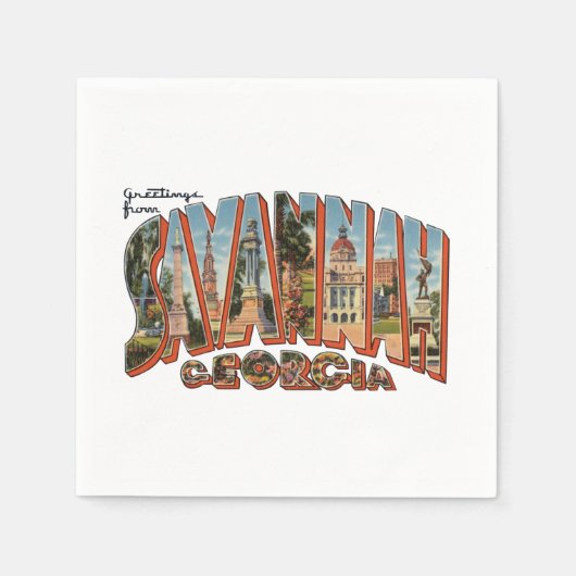 Savannah GA Servet (Voorkant)