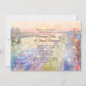 Savannah GA Street Sunset Rehearsal Dinner Kaart (Voorkant)