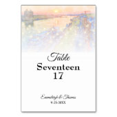 Savannah GA Street Sunset Wedding Kaart (Achterkant)