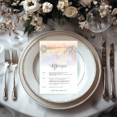 Savannah GA Street Sunset Wedding Menu