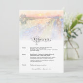 Savannah GA Street Sunset Wedding Menu (Staand voorkant)