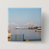 "SAVANNAH, GA" VIERKANTE BUTTON 5,1 CM (Voorkant)