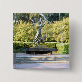 "SAVANNAH, GA" VIERKANTE BUTTON 5,1 CM