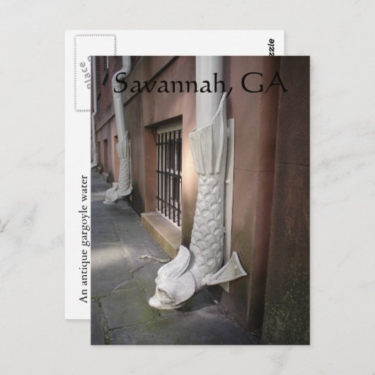 Savannah Gargoyle Post Card Briefkaart (Voorkant / Achterkant)