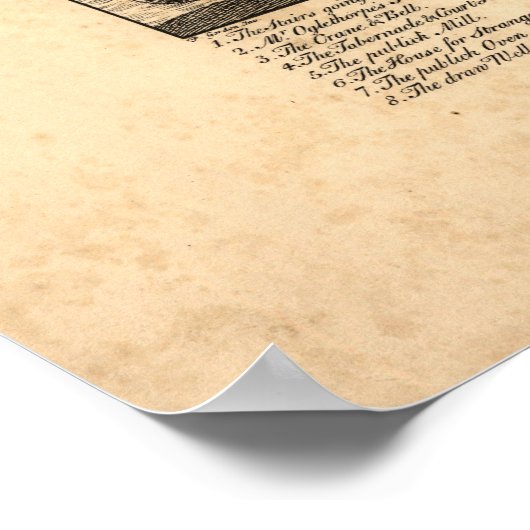 Savannah Georgia 1734 Panorama Map Poster (Hoek)