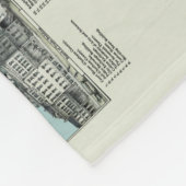 Savannah Georgia 1891 Birds Eye Uitzicht  kaart Fleece Deken (Hoek)