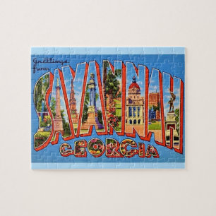 Savannah Georgia 8x10 Briefkaart Legpuzzel