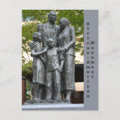 Savannah Georgia Afro-Amerikaans Monument Briefkaart (Voorkant)