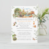 Savannah Georgia Bachelorette Weekend Itinerary Kaart (Staand voorkant)