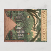 Savannah, Georgia Briefkaart (Voorkant)