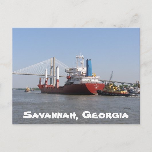 Savannah, Georgia Briefkaart (Voorkant)