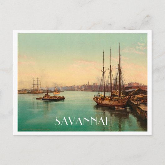 Savannah Georgia  Briefkaart (Voorkant)