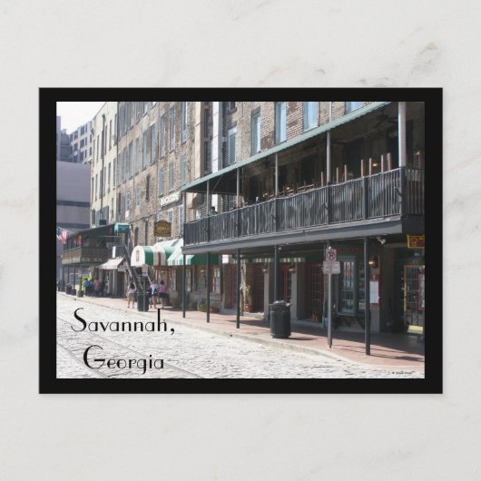 Savannah, Georgia Briefkaart (Voorkant)