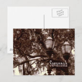 Savannah Georgia Briefkaart (Voorkant / Achterkant)