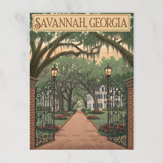 Savannah, Georgia Briefkaart