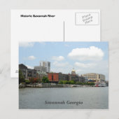 Savannah Georgia Briefkaart (Voorkant / Achterkant)