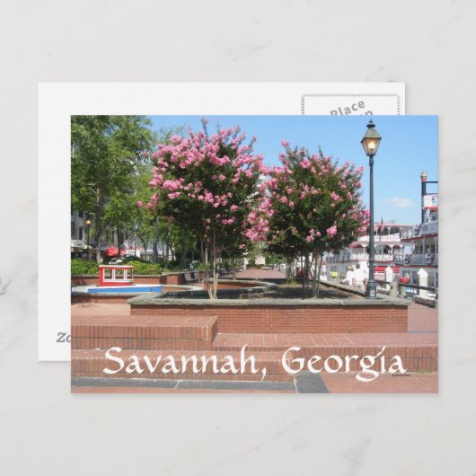 Savannah, Georgia Briefkaart (Voorkant / Achterkant)