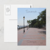 Savannah, Georgia Briefkaart (Voorkant / Achterkant)